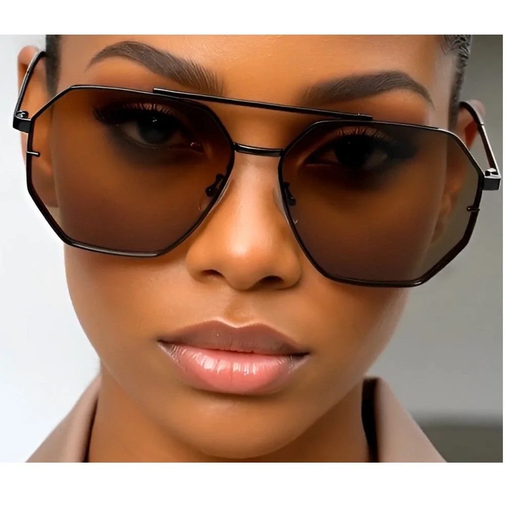 Vintage Square Flat Aviator Sunglasses Women Classic‎ Retro Stylish Gafas Lentes